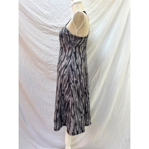 Prana Halter Dress Women's Small Gray Black Patterned Sleeveless Small - Picture 4 of 8